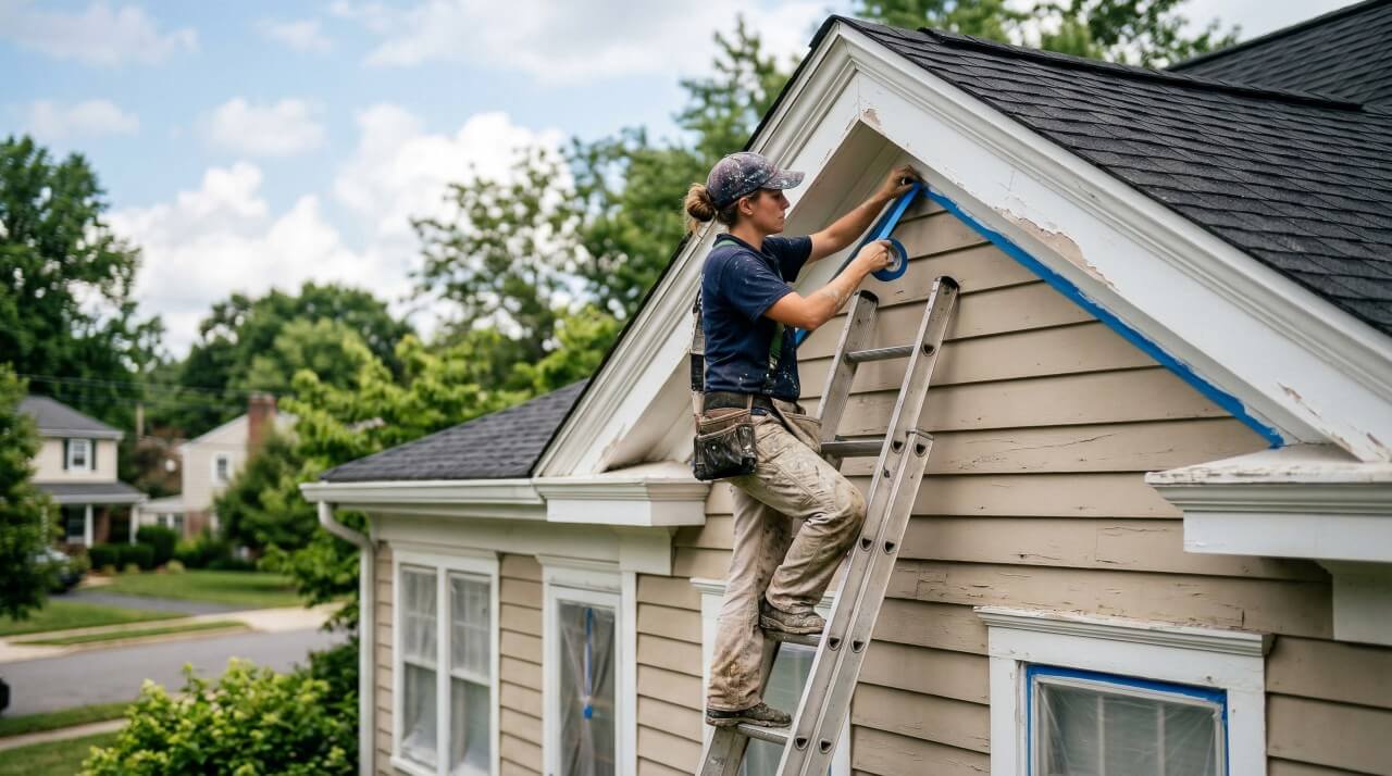 painting exterior of house