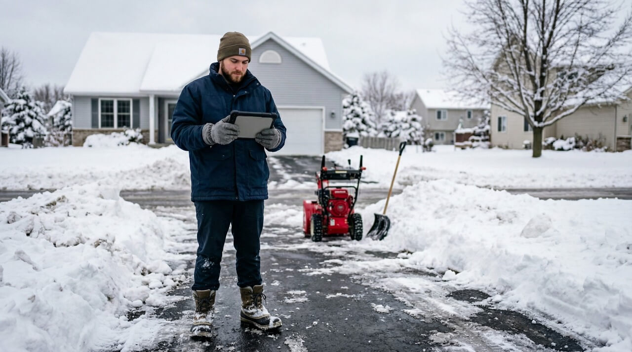 Snow removal reputation management software