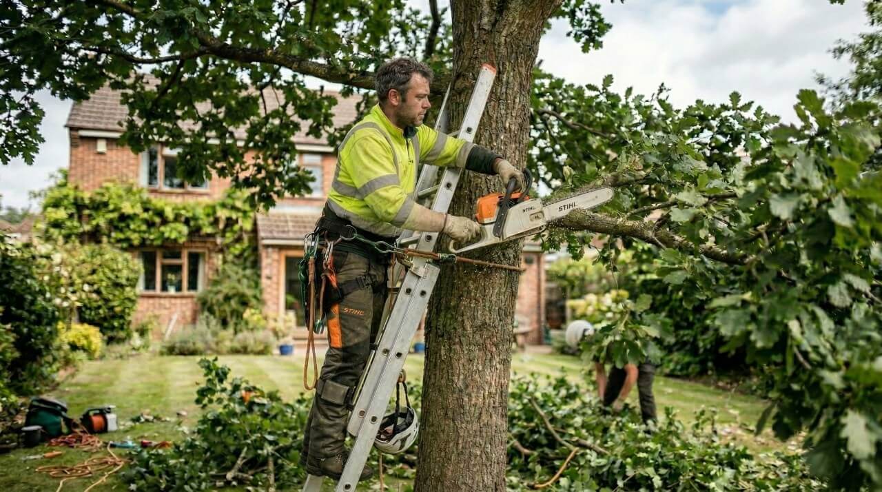 Tree care worker